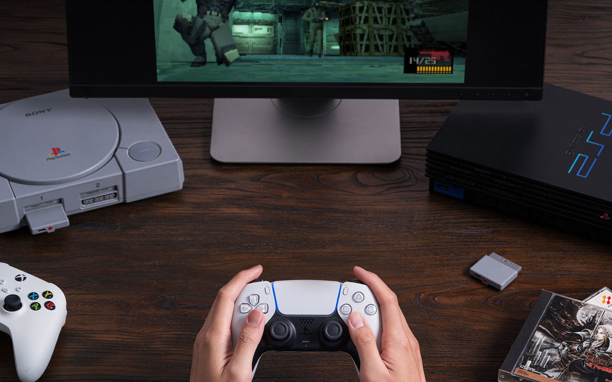 Bluetooth adaptér 8BitDo Retro Receiver PS1/PS2/PC