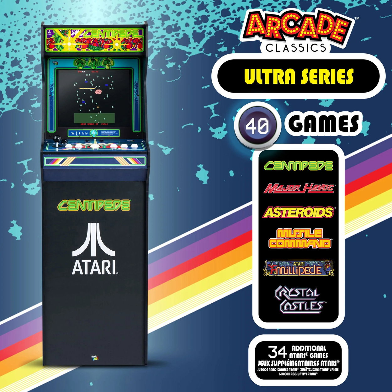 Arkádový automat Arcade1up Atari Centipede/Asteroids Ultra Arcade
