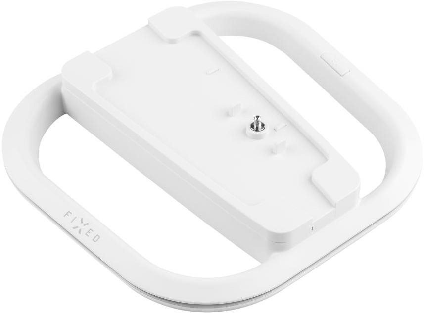Stojan na herní konzoli FIXED Stand pro PlayStation 5 a 5 (Slim) s RGB LED podsvícením bílý