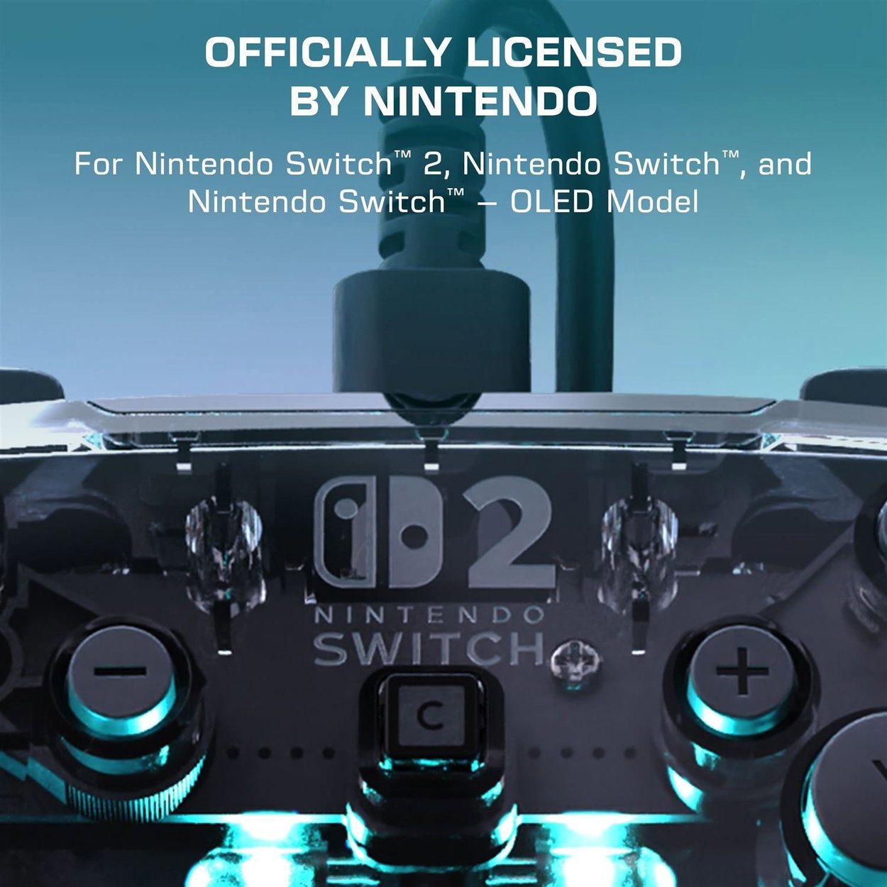 Gamepad Turtle Beach Afterglow Wired Nintendo Switch 2 - Translucent