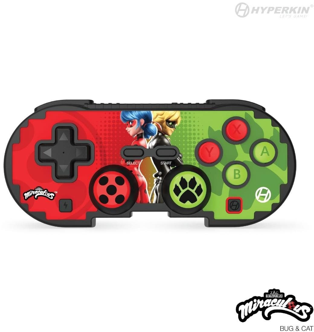 Herní ovladač Hyperkin Pixel Art Miraculous Bluetooth Controller for Nintendo Switch/PC/Mac/Android (Bug & Cat)
