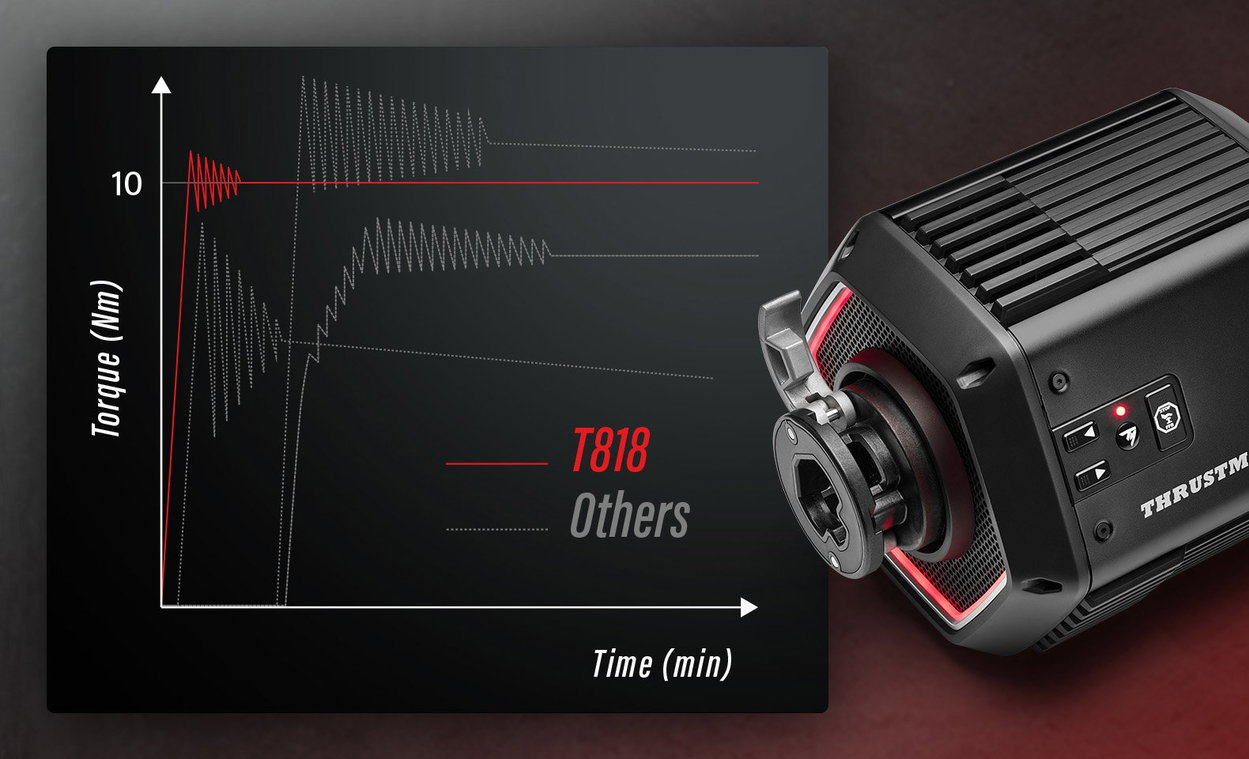 Herní ovladač Thrustmaster T818 Black Edition Direct Drive základna