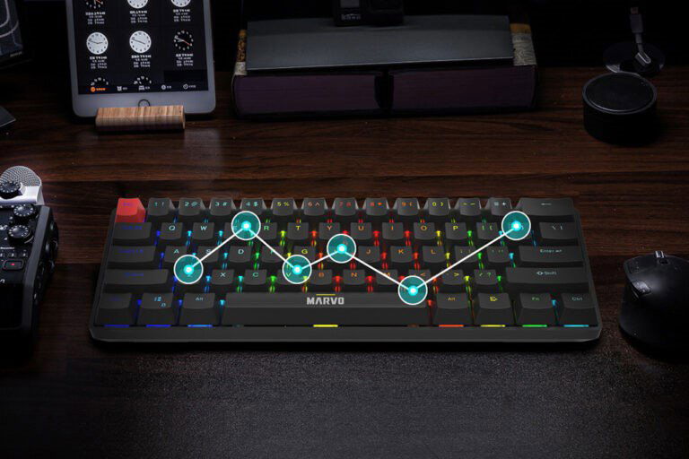 Klávesnice Marvo Saber 61 Black Mechanical Wired Keyboard - EN