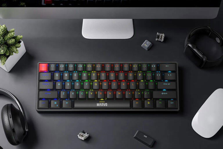 Klávesnice Marvo Saber 61 Black Mechanical Wired Keyboard - EN