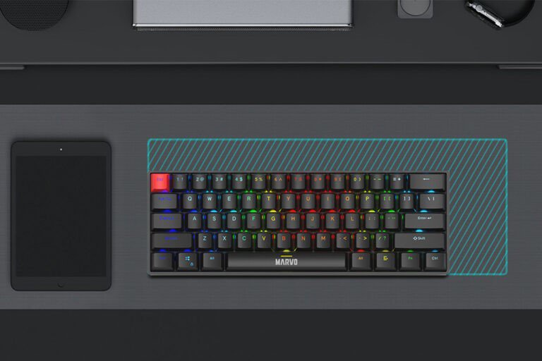 Klávesnice Marvo Saber 61 Black Mechanical Wired Keyboard - EN