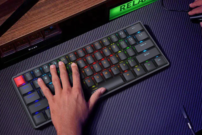 Klávesnice Marvo Saber 61 Black Mechanical Wired Keyboard - EN