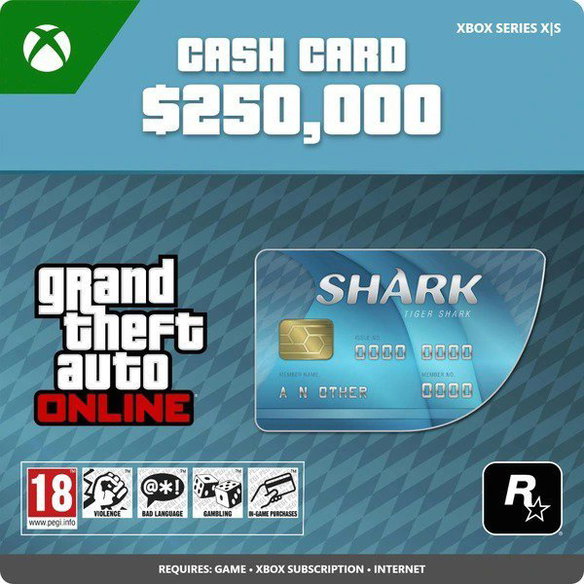 Grand Theft Auto V (GTA 5): Tiger Shark Cash Card Xbox Series X|S
