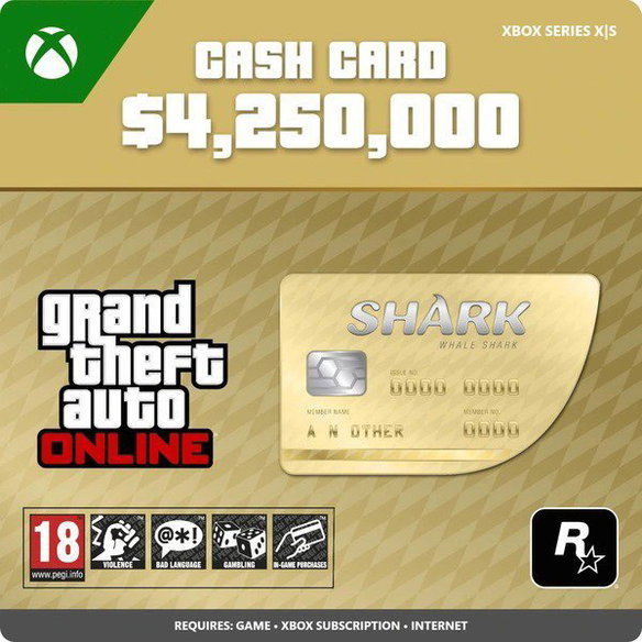 Grand Theft Auto V (GTA 5): Whale Shark Cash Card Xbox Series X|S