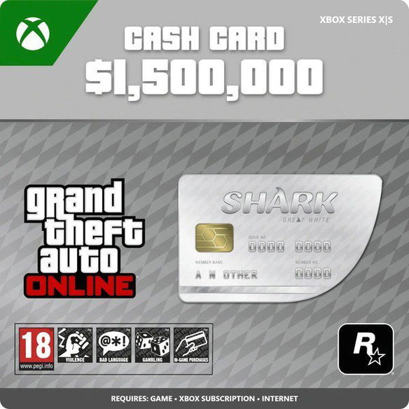 Grand Theft Auto V (GTA 5): Great White Shark Cash Card Xbox Series X|S