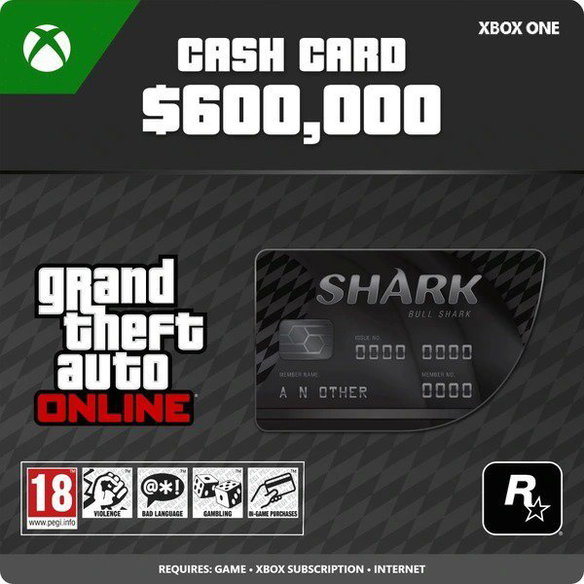 Grand Theft Auto V (GTA 5): Bull Shark Cash Card Xbox