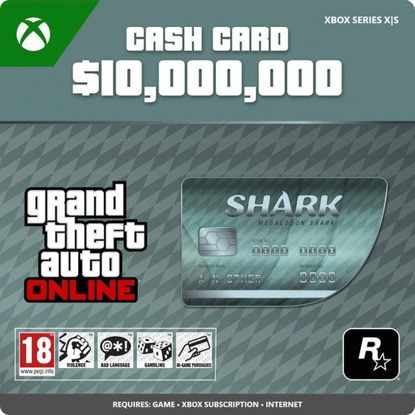 Grand Theft Auto V (GTA 5): Megalodon Shark Cash Card Xbox