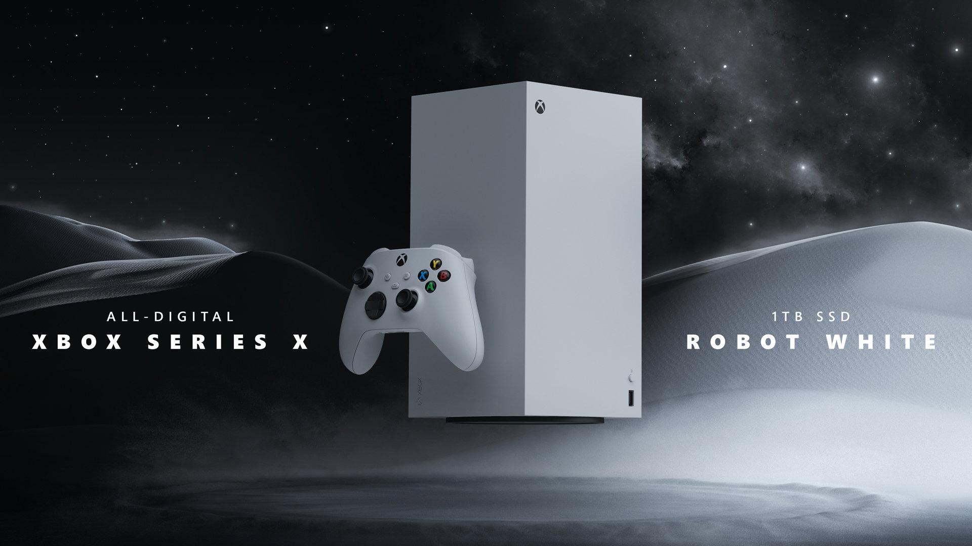 Herní konzole Xbox Series X - 1 TB Robot White (Digital Edition)