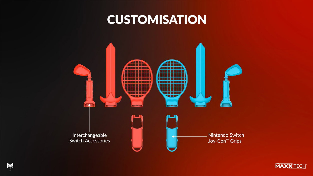 Příslušenství k ovladači Joy-Con Sports Kit - Nintendo Switch 1/2