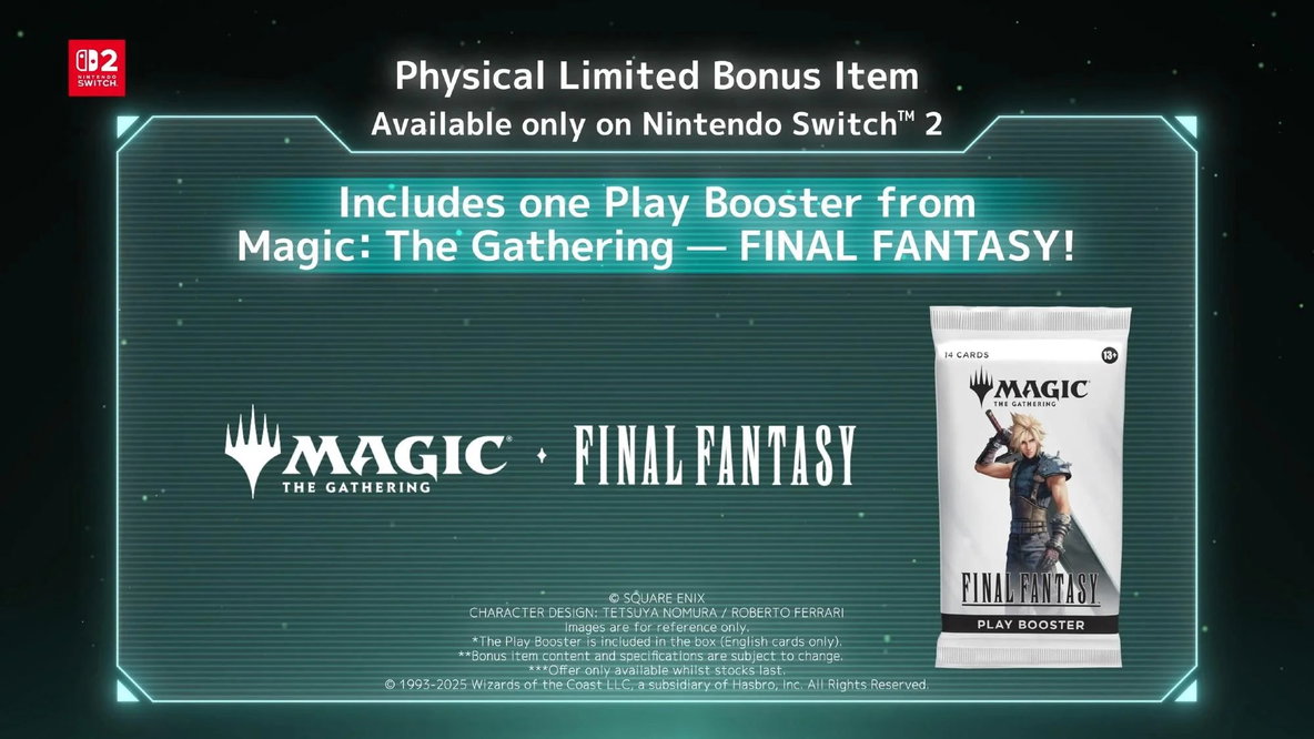 Final Fantasy VII: Remake Intergrade Day One Edition Nintendo Switch 2