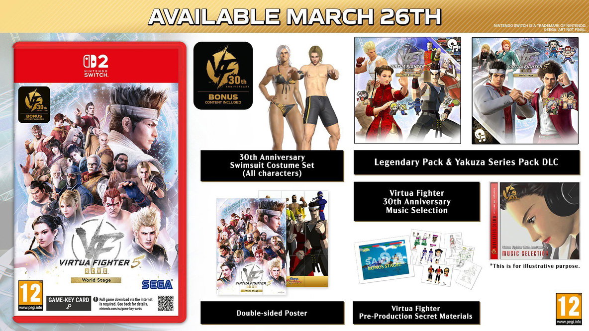 Virtua Fighter 5 R.E.V.O. World Stage: 30th Anniversary Edition Nintendo Switch 2