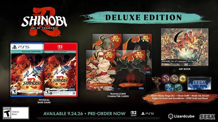 Shinobi: Art of Vengeance Deluxe Edition Nintendo Switch 2
