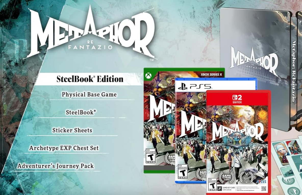 Metaphor: ReFantazio: Steelbook Edition Nintendo Switch 2