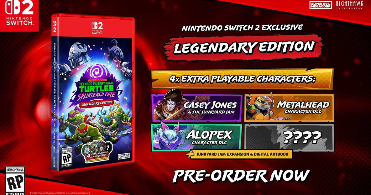 Teenage Mutant Ninja Turtles: Splintered Fate Legendary Edition Nintendo Switch 2