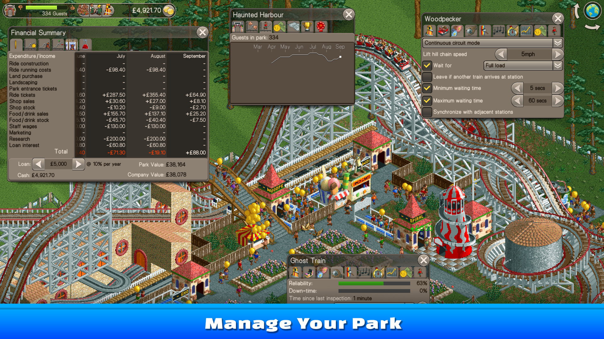 RollerCoaster Tycoon Classic Nintendo Switch