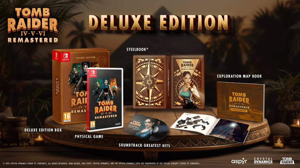Tomb Raider IV-VI Remastered Starring Lara Croft: Deluxe Edition Nintendo Switch