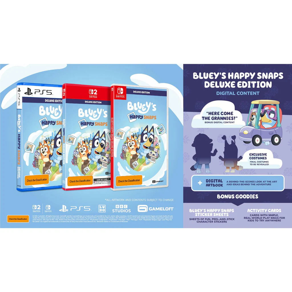 Blueys Happy Snaps: Deluxe Edition Nintendo Switch