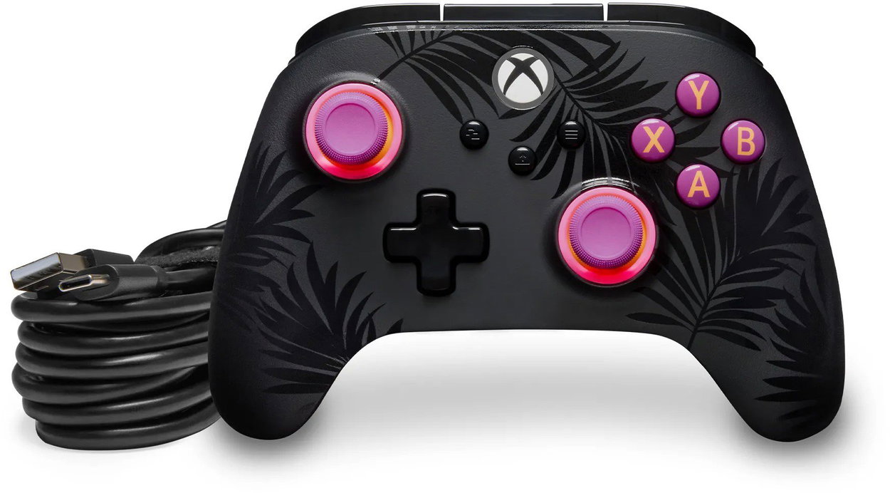 Gamepad PowerA Advantage Plus Wired Controller for Xbox Series X|S - Moonlit Palms