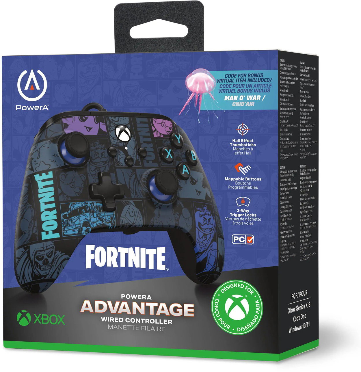 Gamepad PowerA Advantage Wired Controller for Xbox Series X|S - Fortnite: Victory Royale