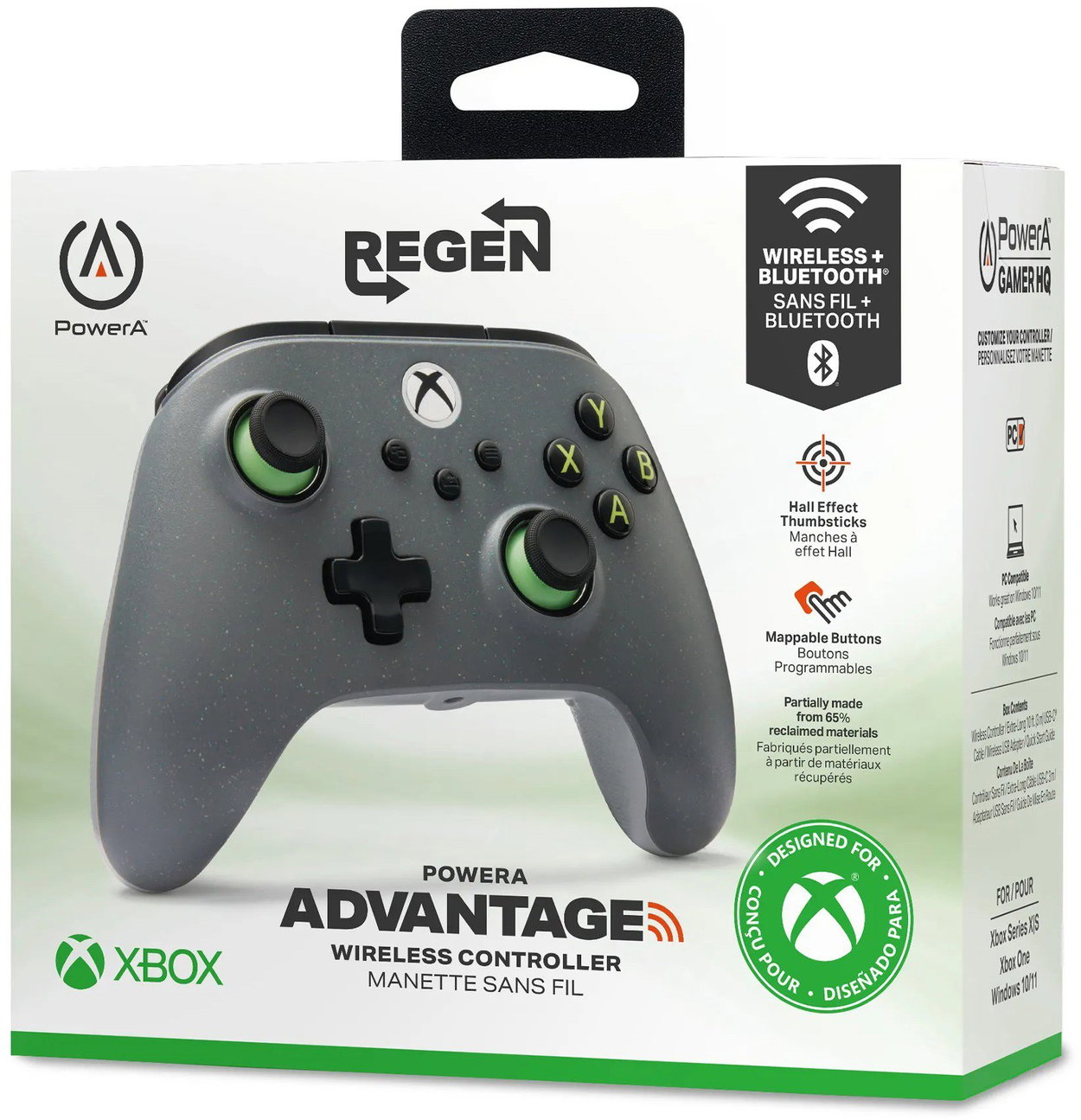 Gamepad PowerA Advantage Wireless Controller for Xbox Series X|S - Regen Slate