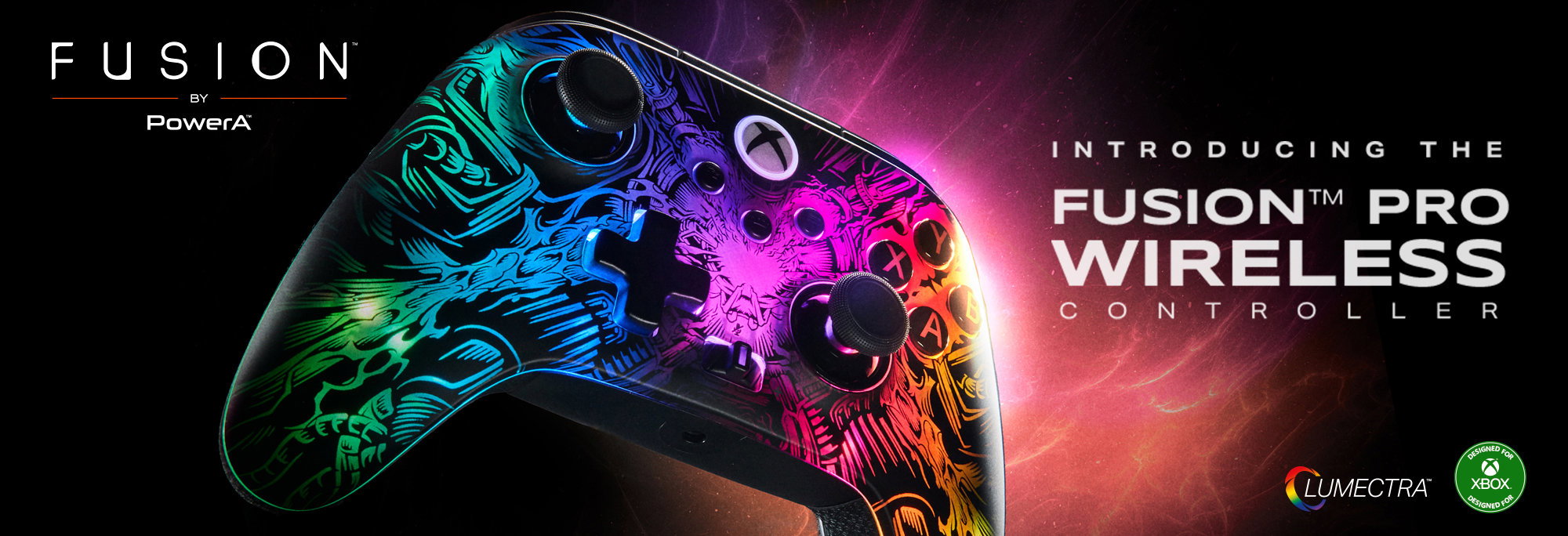 Gamepad PowerA FUSION Pro Wireless Controller for Xbox Series X|S with Lumectra