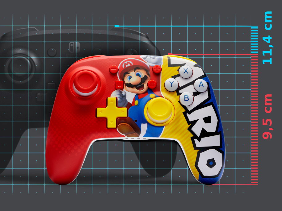 Gamepad PowerA Nano Enhanced Wireless Controller for Nintendo Switch - Super Mario Victory