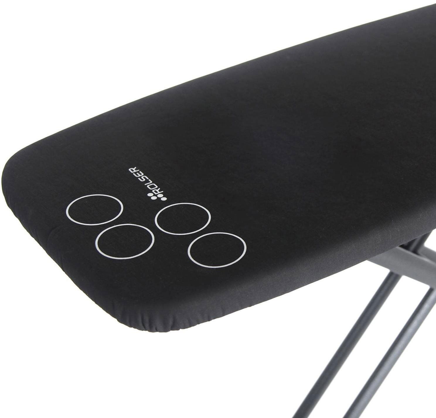 Černý potah na žehlící prkno Rolser K - Surf je odolný proti vysokým teplotám