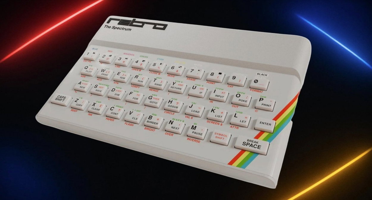 Herní konzole The Spectrum - White Edition - retro konzole