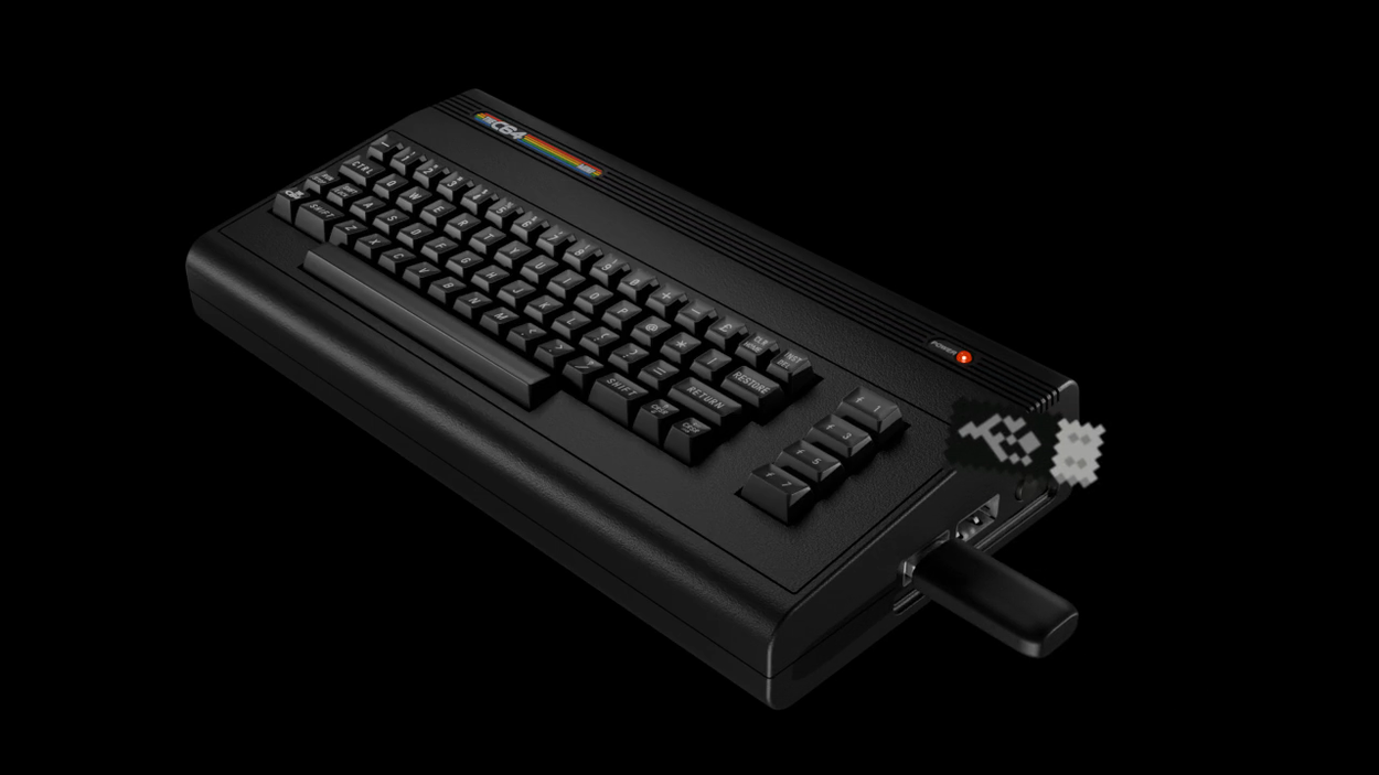Herní retro konzole Commodore C64 Mini Black