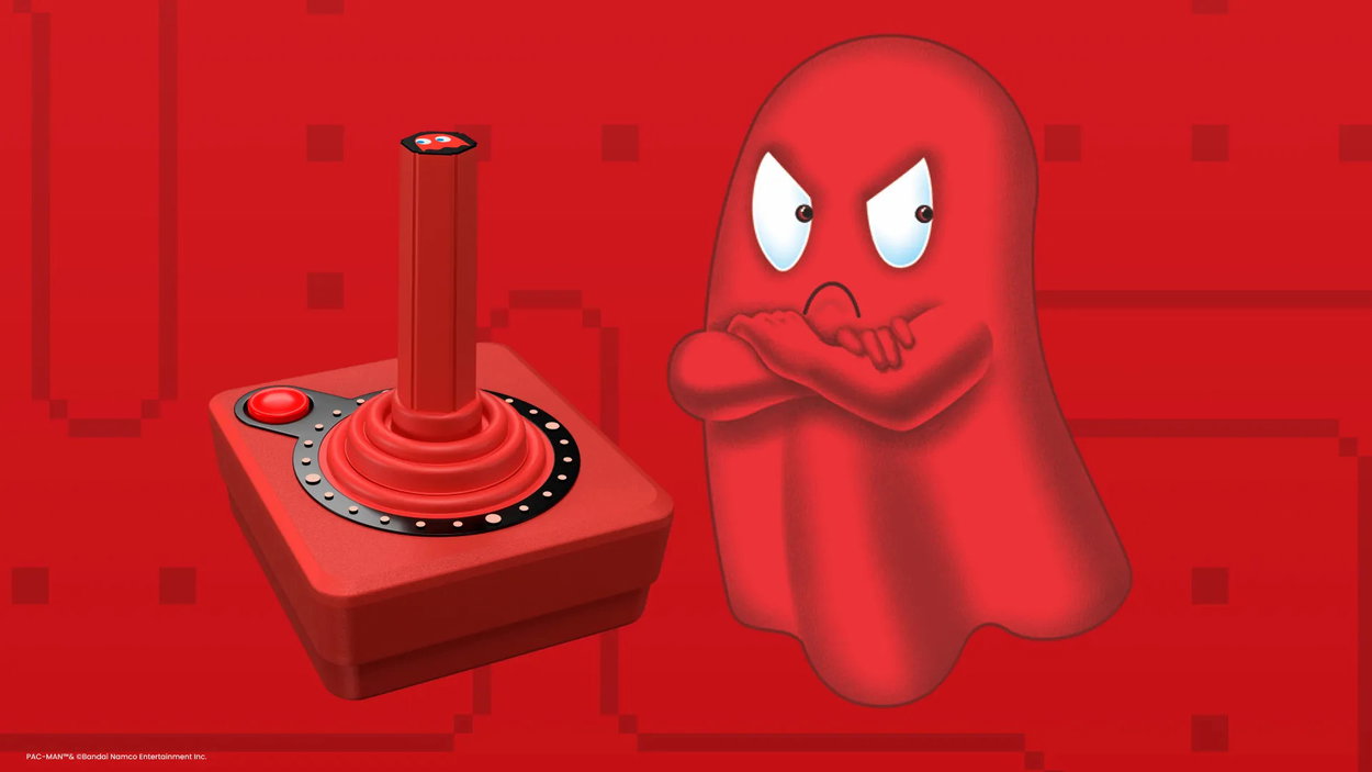 Arcade stick Atari Pack-Man: CX40+ Wireless Joystick - Blinky - ovladač