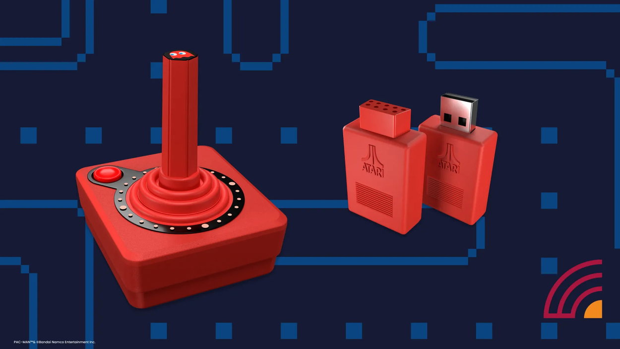 Arcade stick Atari Pack-Man: CX40+ Wireless Joystick - Clyde - ovladač