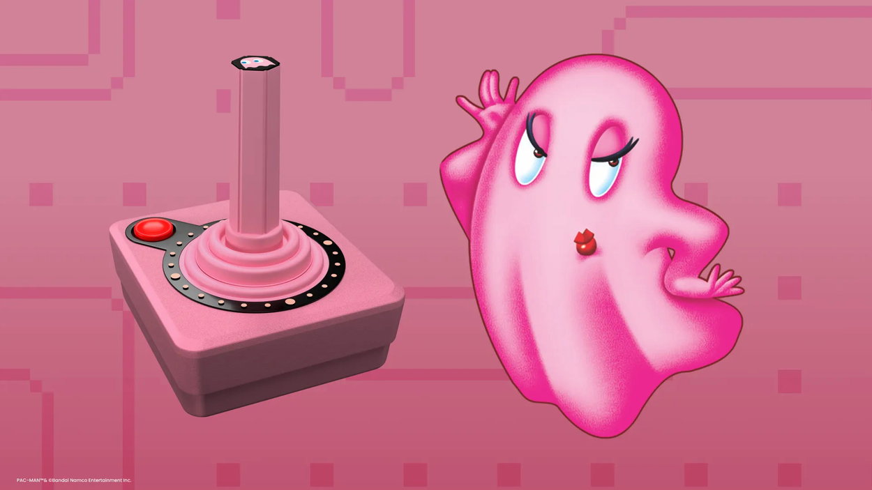 Arcade stick Atari Pack-Man: CX40+ Wireless Joystick - Pinky - ovladač