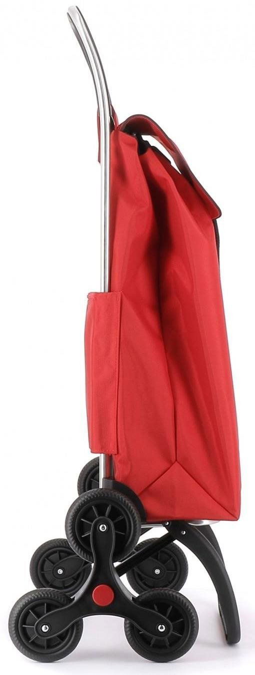 Nákupní taška na kolečkách Rolser I-Max MF 6 s kolečky do schodů, červená