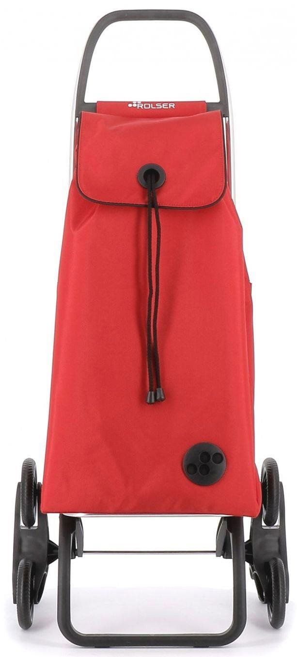 Nákupní taška na kolečkách Rolser I-Max MF 6 s kolečky do schodů, červená