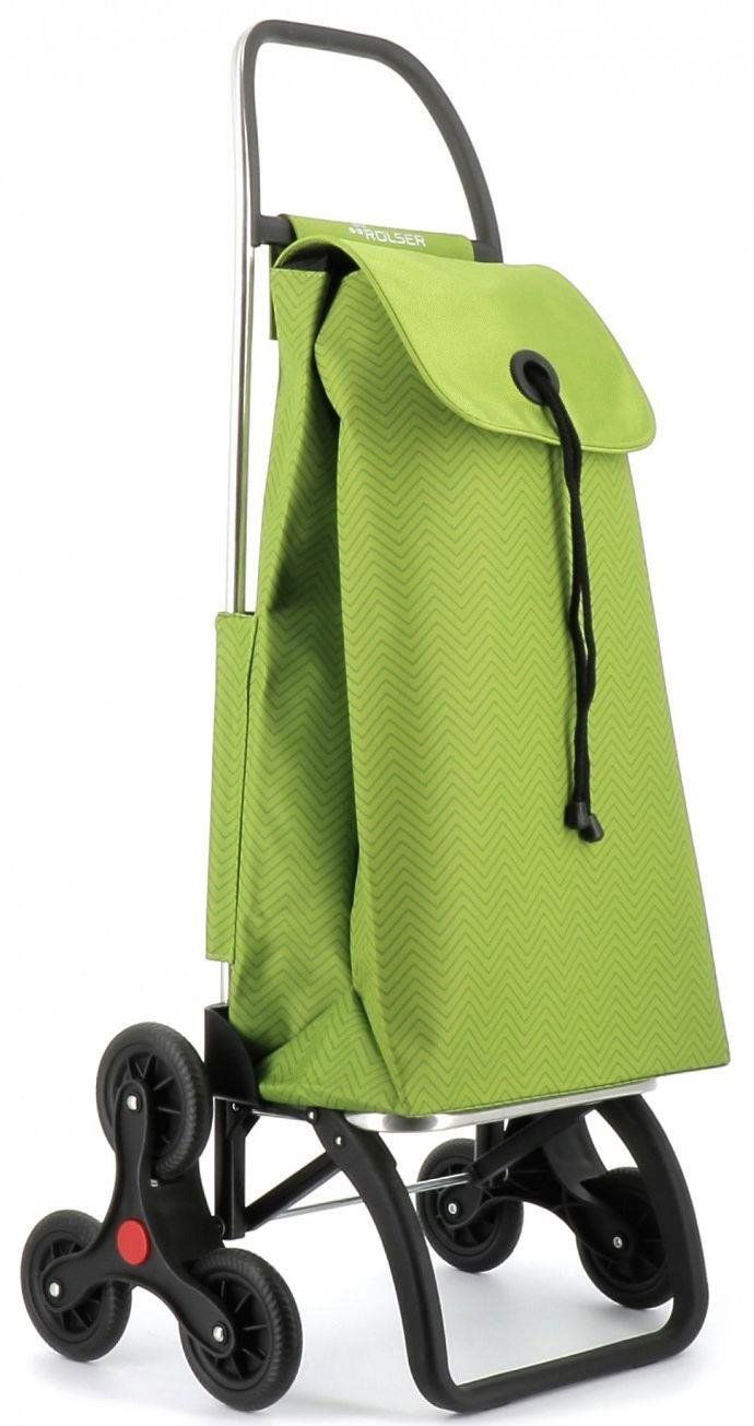 Nákupní taška na kolečkách Rolser I-Max Ona 6 s kolečky do schodů, limetková