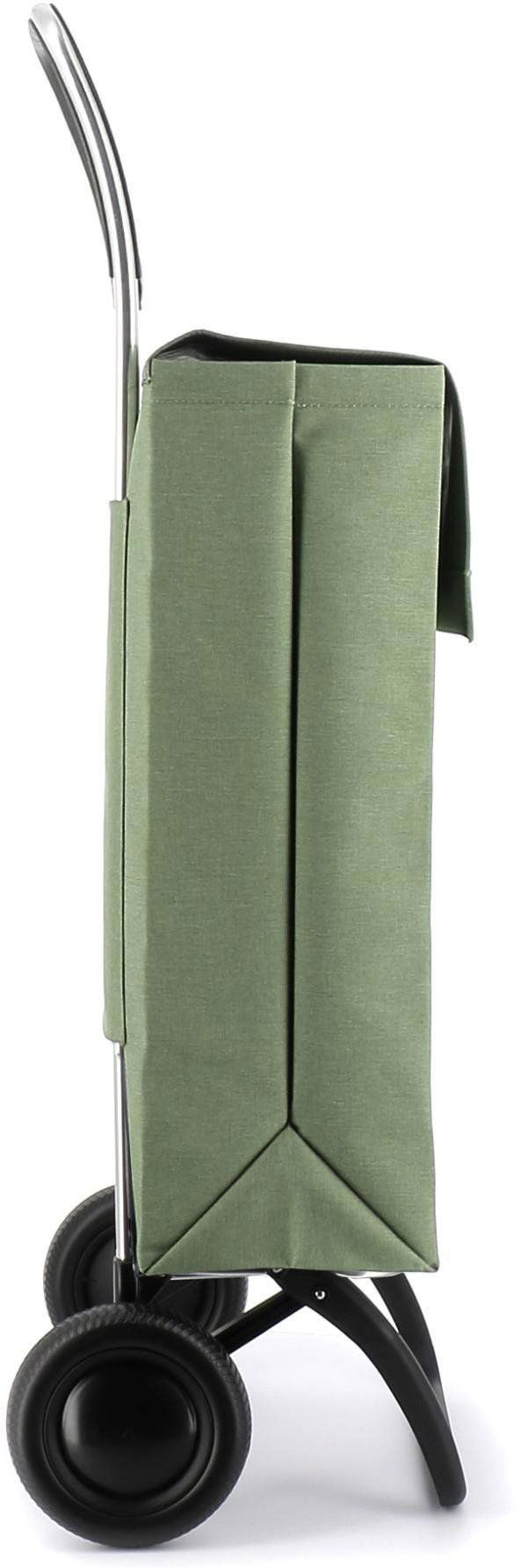 Nákupní taška na kolečkách Rolser Jean Tweed 2, zelená