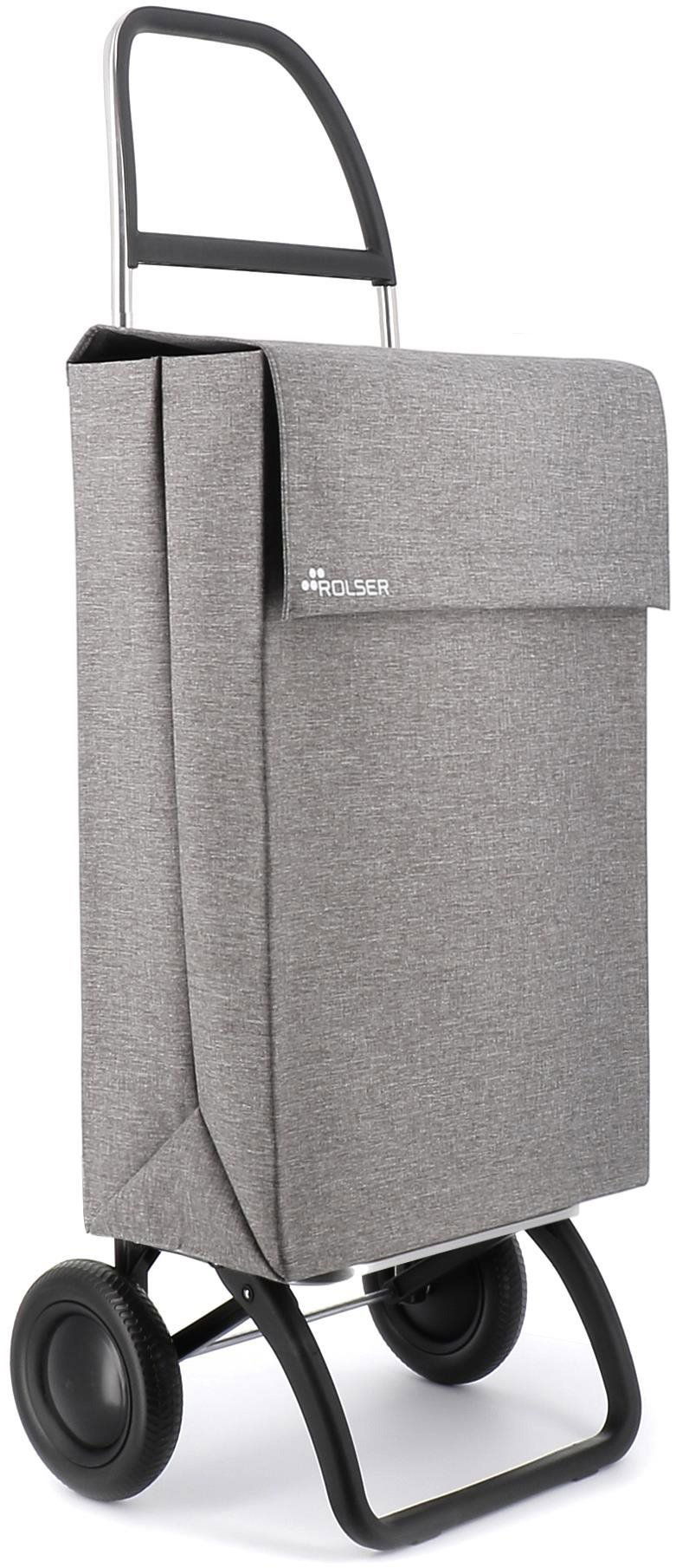 Nákupní taška na kolečkách Rolser Jean Tweed 2, světle šedá