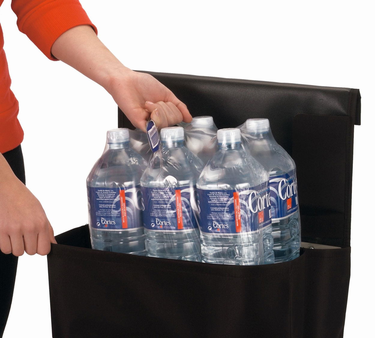 Nákupní taška na kolečkách Rolser Jean Tweed 2, černá