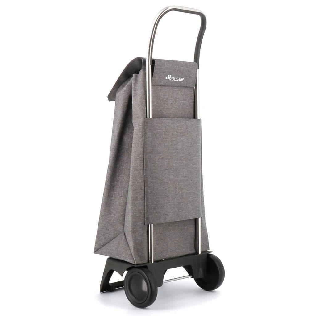 Nákupní taška na kolečkách Rolser Jet Tweed JOY, světle šedá