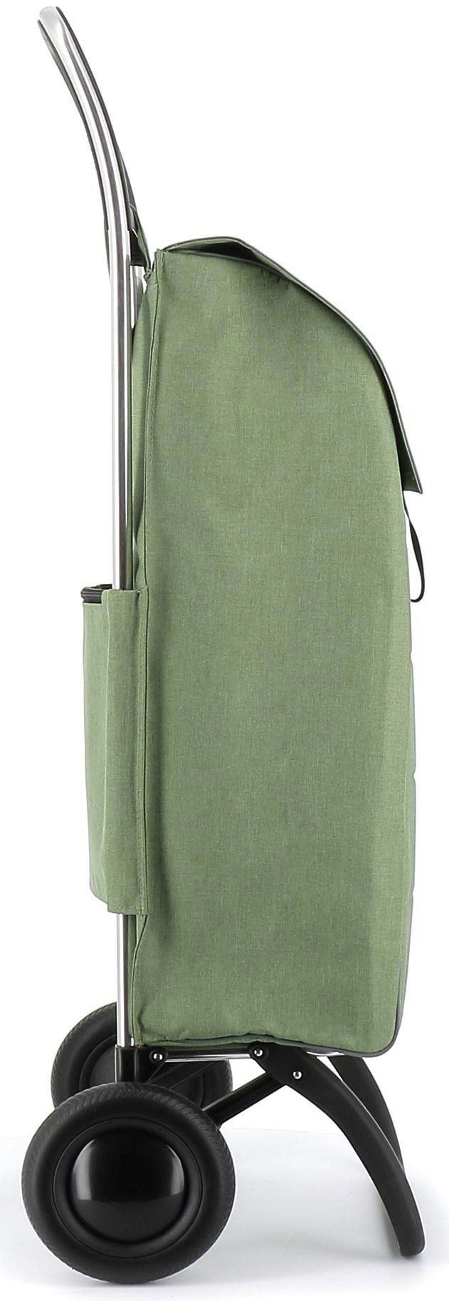Nákupní taška na kolečkách Rolser Jolie Tweed 2, zelená