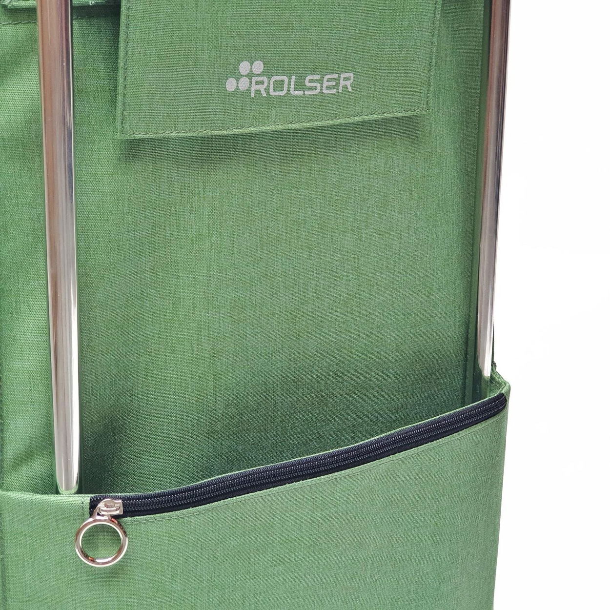Nákupní taška na kolečkách Rolser Jolie Tweed 2, zelená