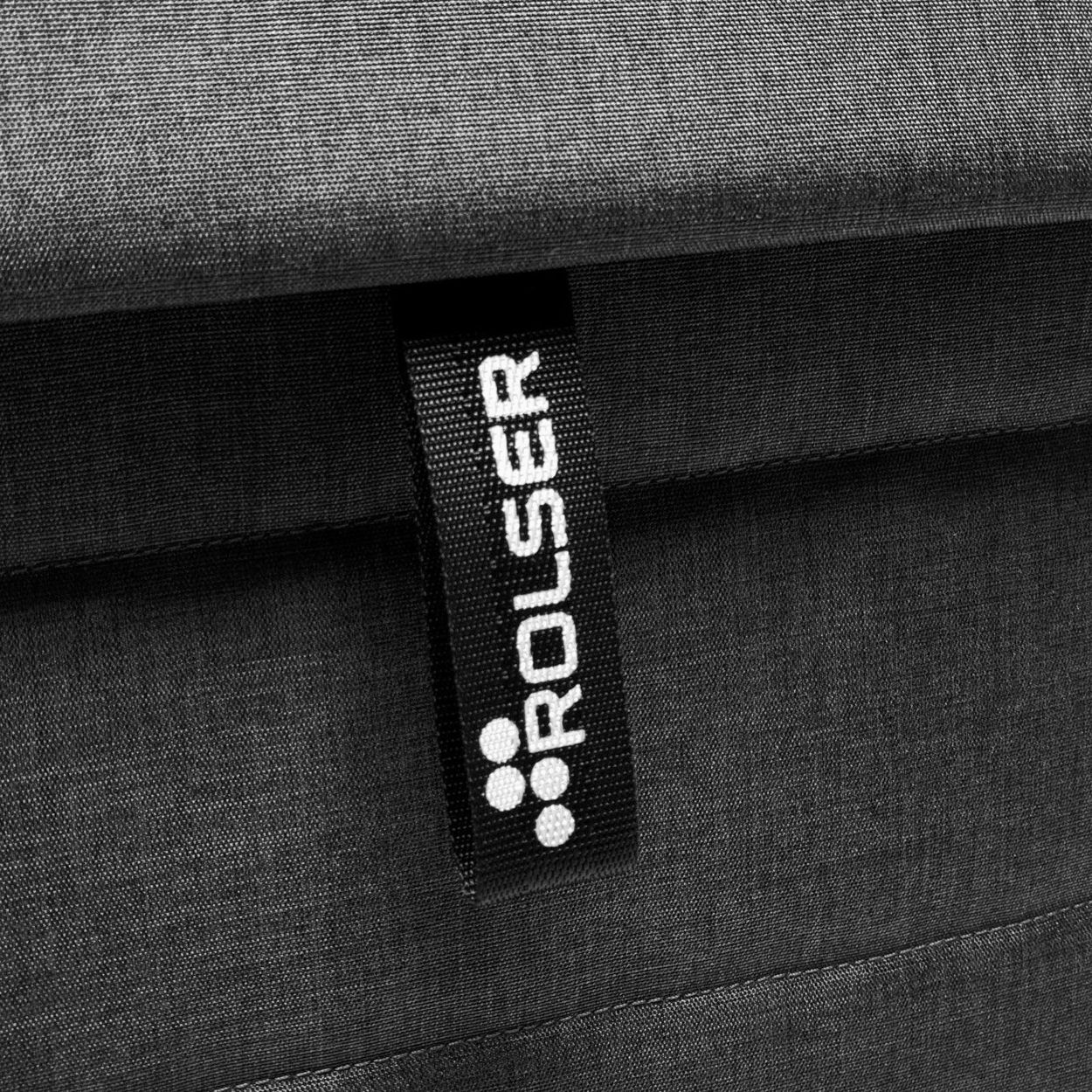 Nákupní taška na kolečkách Rolser Jolie Tweed 2, černá