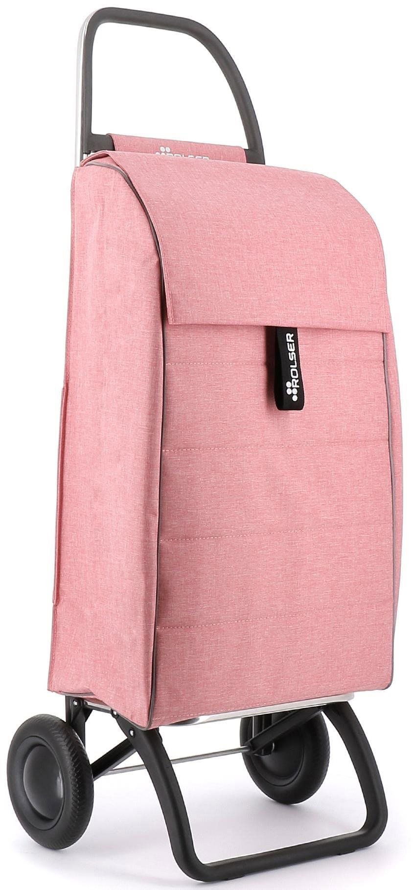 Nákupní taška na kolečkách Rolser Jolie Tweed 2, korálová