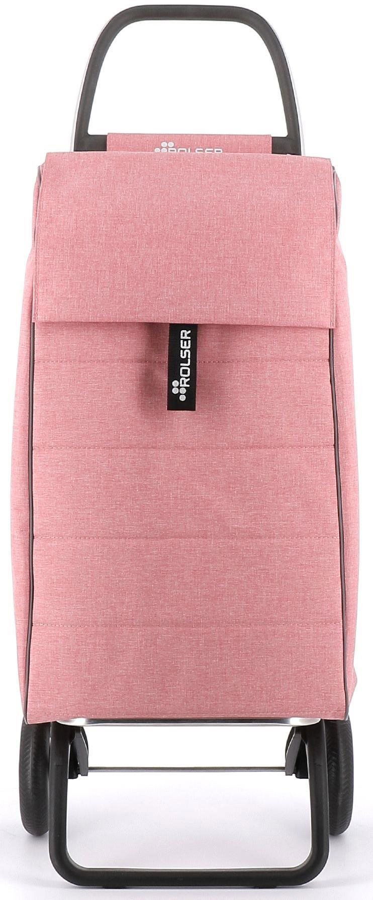 Nákupní taška na kolečkách Rolser Jolie Tweed 2, korálová