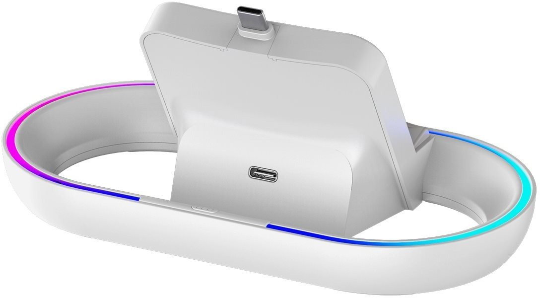 Dobíjecí stanice iPega P5P02 Charger Dock s RGB pro Playstation Portal Remote Player White