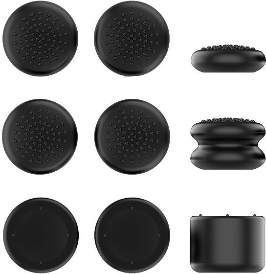 Gripy na ovladač iPega SW2026B Silikonové Krytky Ovládacích Páček JoyCon Ovladače pro Nintendo Switch 2 6ks Black